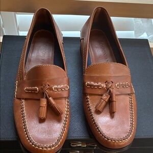 Bostonian Men's Tan Leather Tassel Loafers Size 11 Excellent